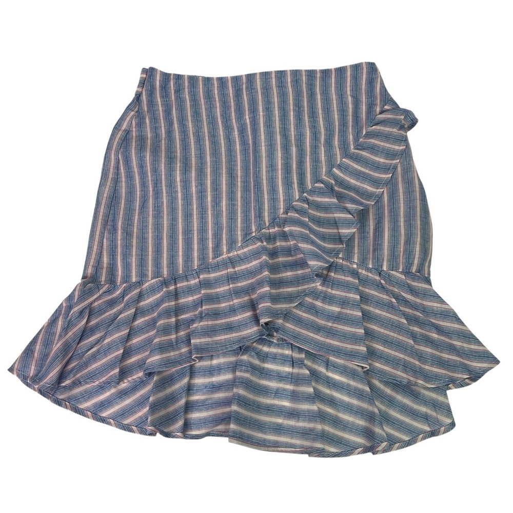 Venus Women’s Skirt Sz Medium Back Elastic Waist Flared Ruffles Multi Colors